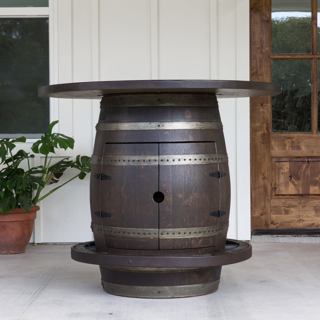 Wine Barrel Pub Table